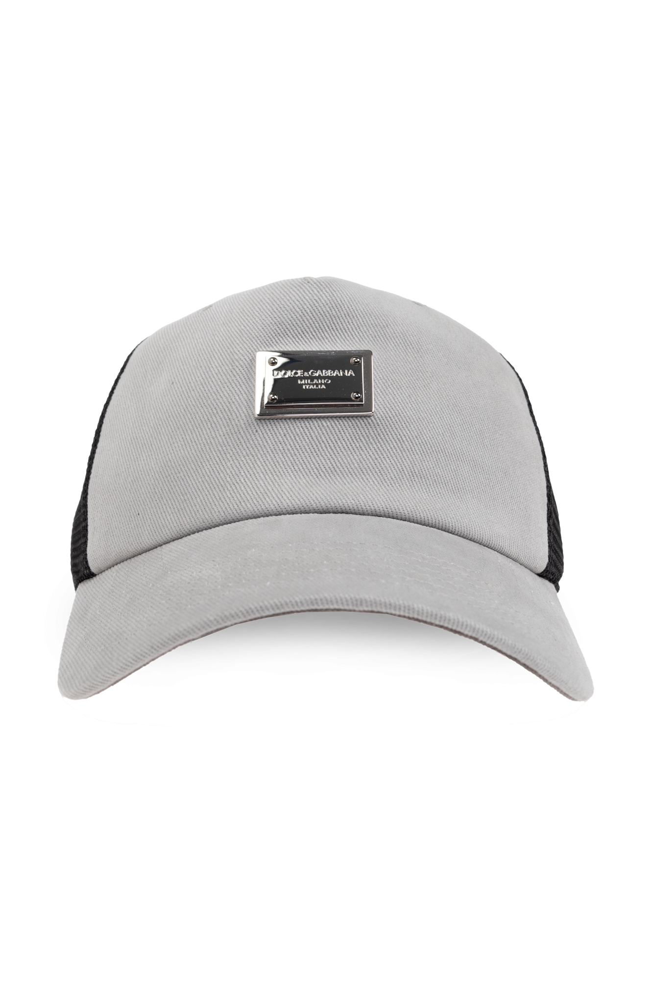 DOLCE＆GABBANA　Cap Cotton baseball cap with logo tag in Blue for Men